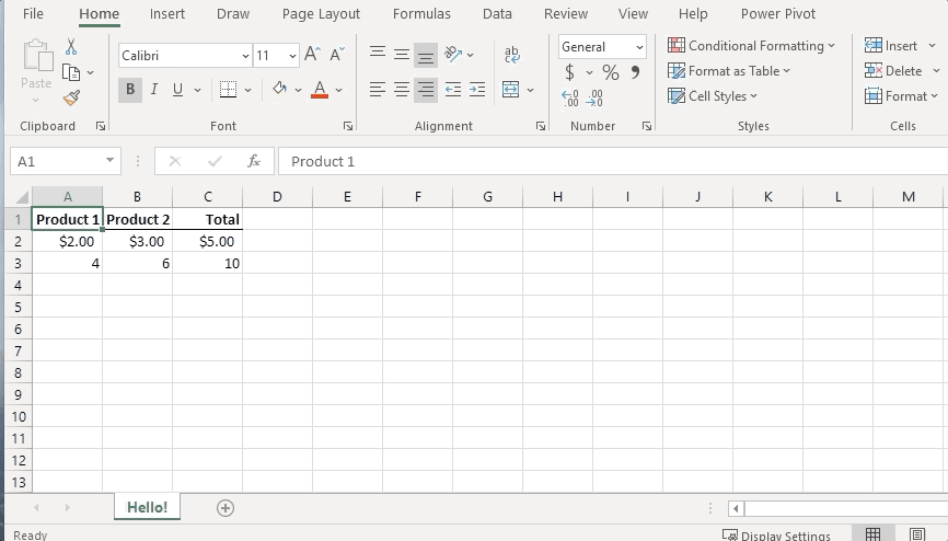 Essential Excel shortcuts